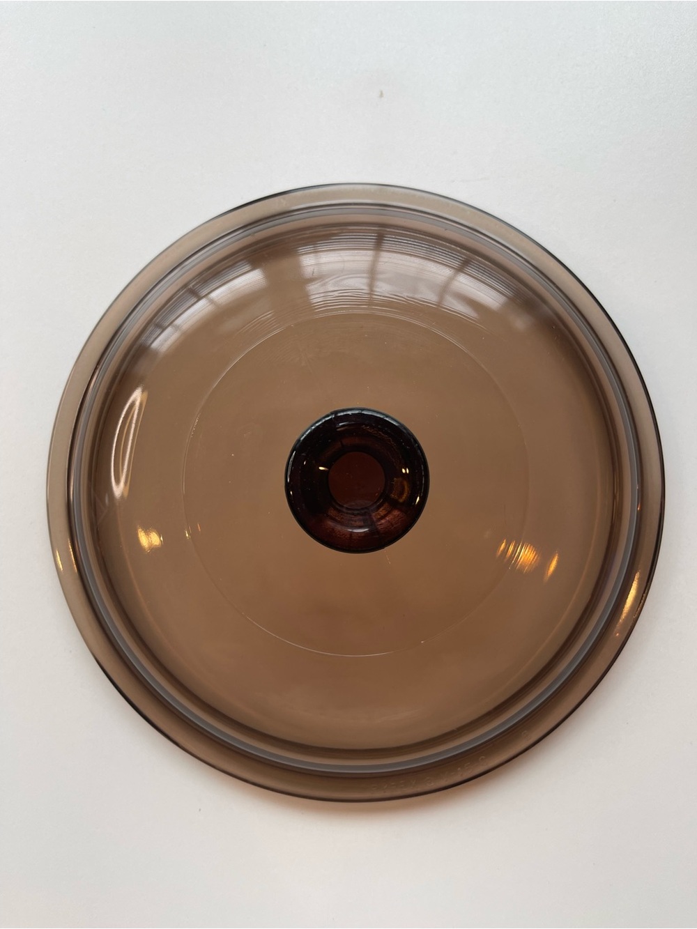 Corning Visions Amber Glass Lid V-1.5-C Visionware Casserole 1.5 Qt Vintage